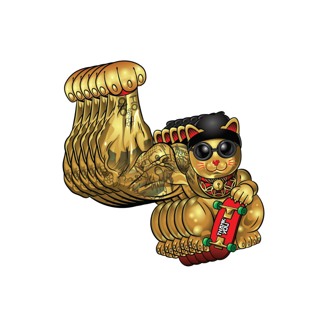 Lucky Cat XL Sticker - 20 pack