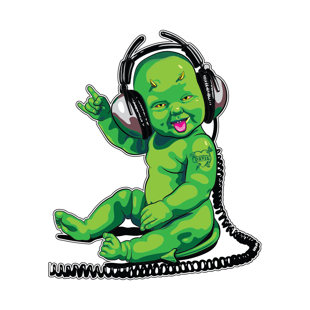 Yeah Baby XL Sticker