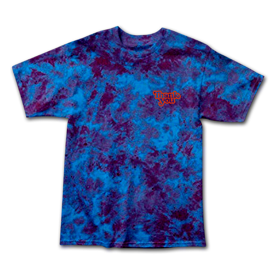 Thank You Collide Tie Dye Logo Tee