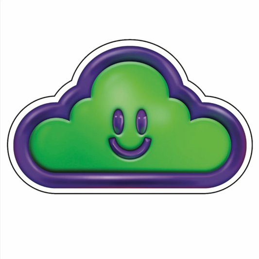 Plastic Cloud XL Sticker