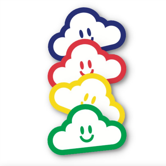 Primary Clouds Assorted Sticker