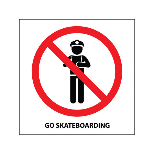 Go Skateboarding Sticker