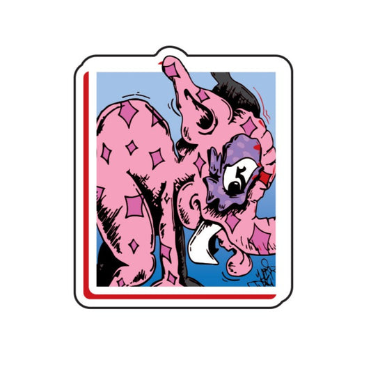 TY X Hijinx Pink Elephant Sticker