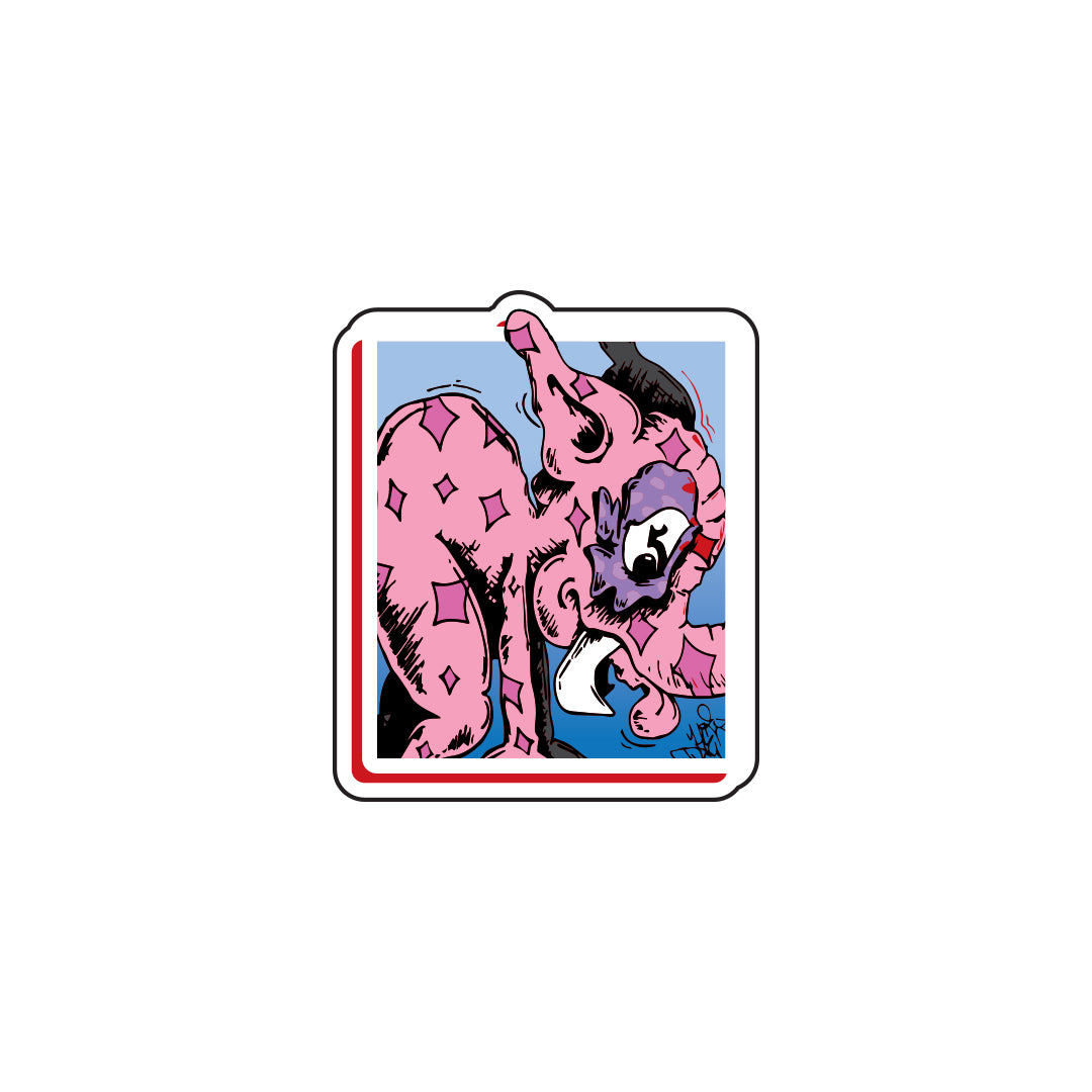 TY X Hijinx Pink Elephant Sticker 20 Pack